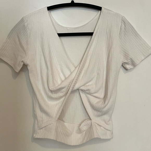 Mango Open Back Blouse Size Small- White- NWOT - Picture 3 of 8